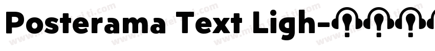 Posterama Text Ligh字体转换